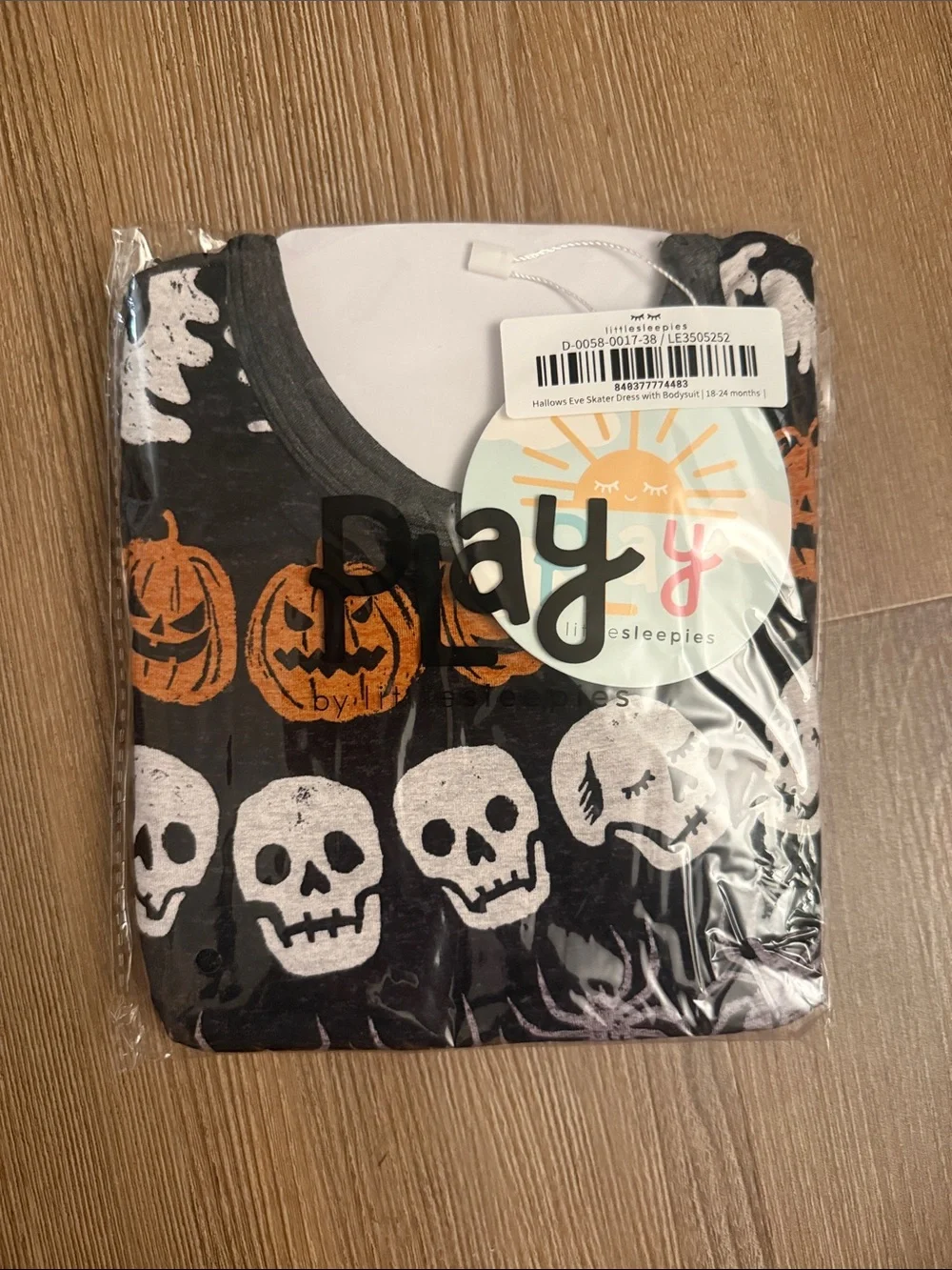 NWT Little Sleepies Hallows Eve Skater Dress with Bodysuit - 18-24m